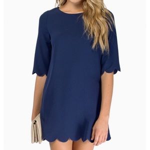 Tobi Scallop Dress